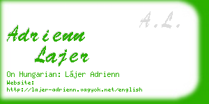 adrienn lajer business card
